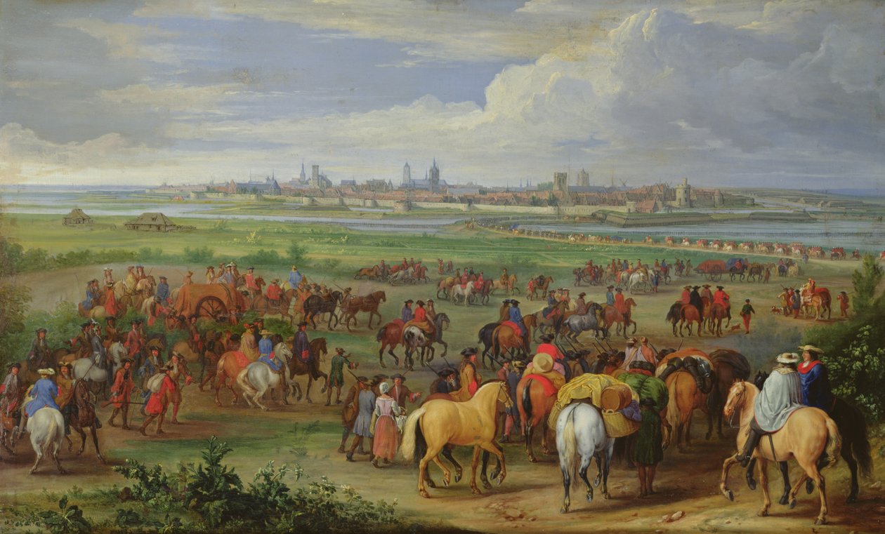 A entrada do exército francês em Ypres, 1678 de Jean Baptiste Martin