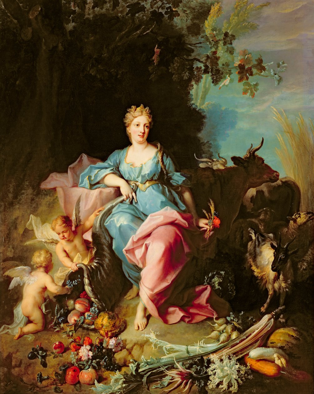 Abundância, 1719 de Jean Baptiste Oudry