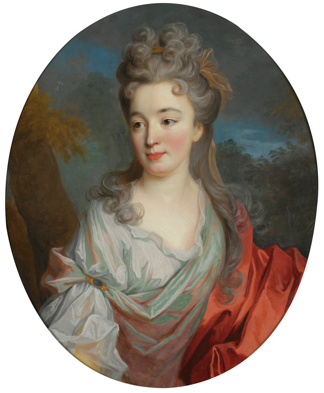 Retrato de uma senhora de Jean Baptiste Oudry