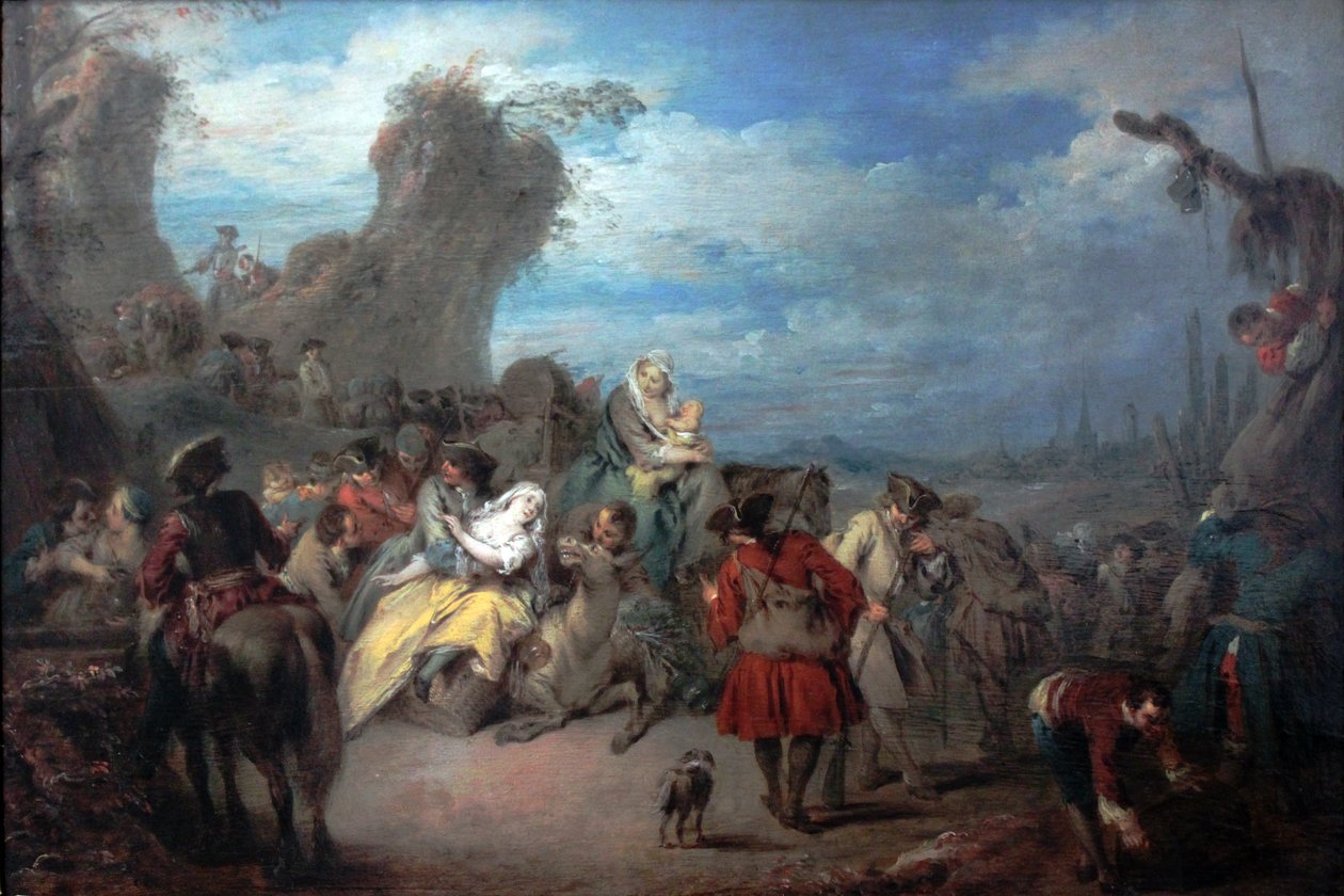 A prisão de tropas (guerra) de Jean Baptiste Pater