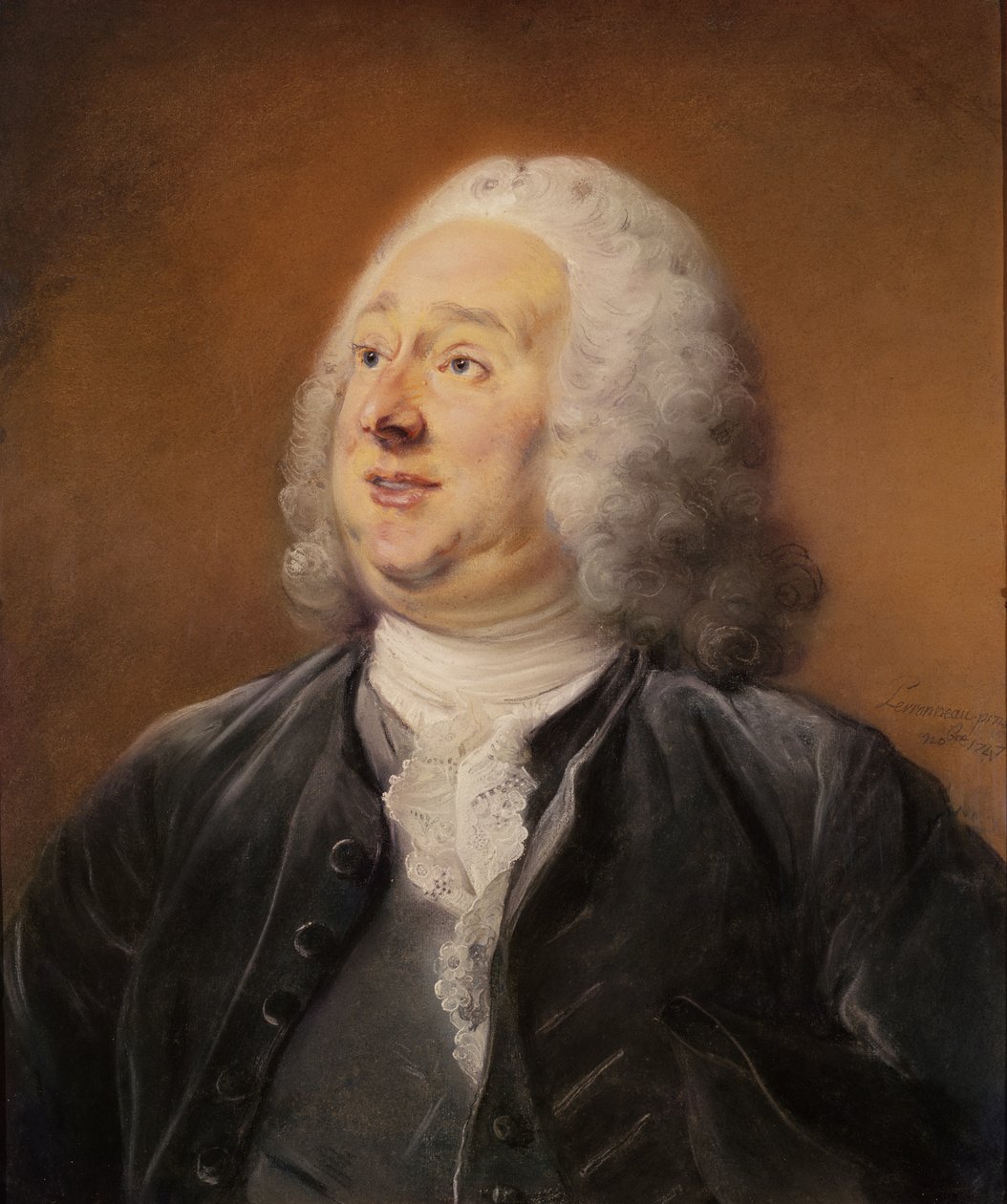 Conde do Bastardo, 1747 (bolo no papel) de Jean Baptiste Perronneau