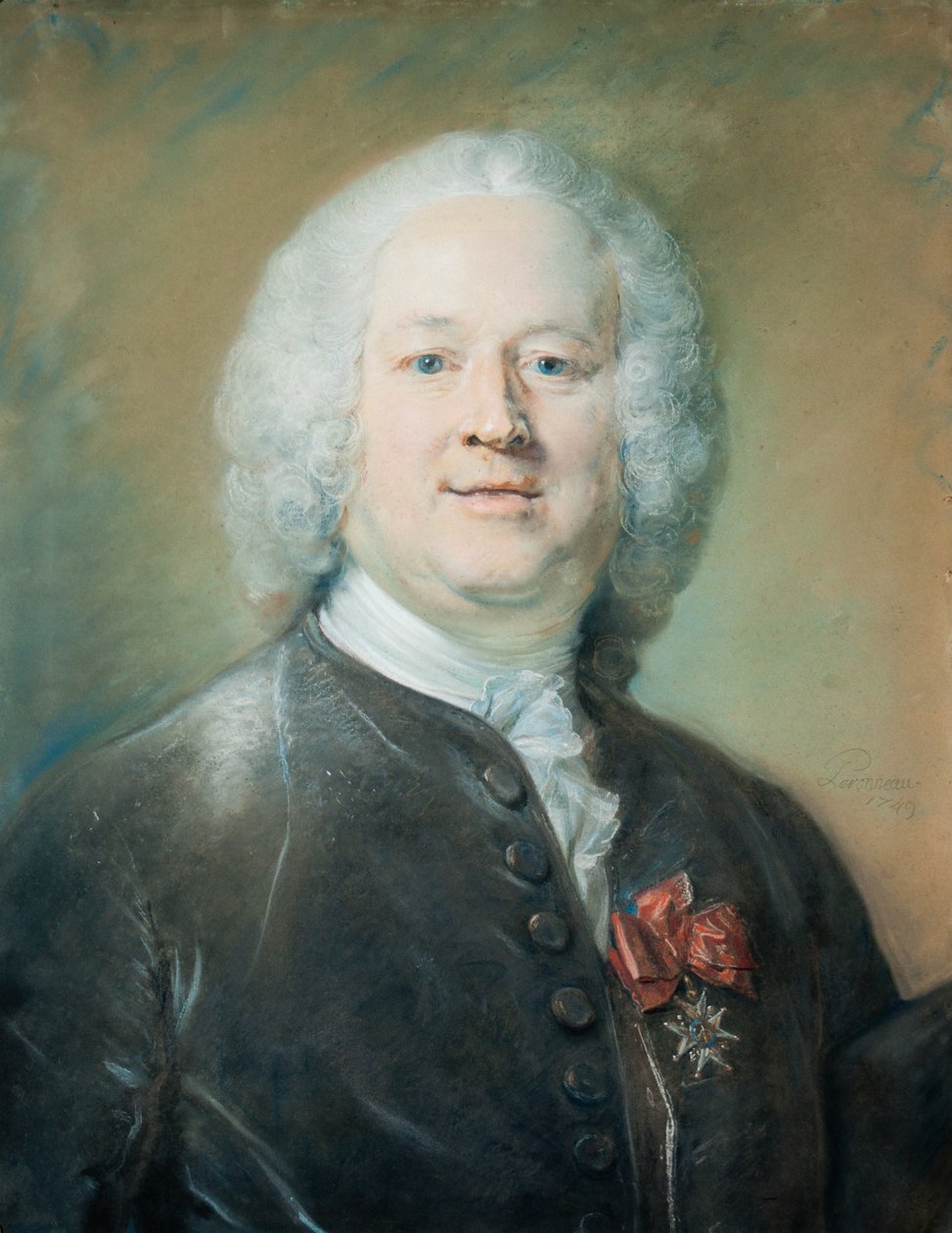 Retrato de John Towneley, 1749 (pastel sobre papel) de Jean Baptiste Perronneau