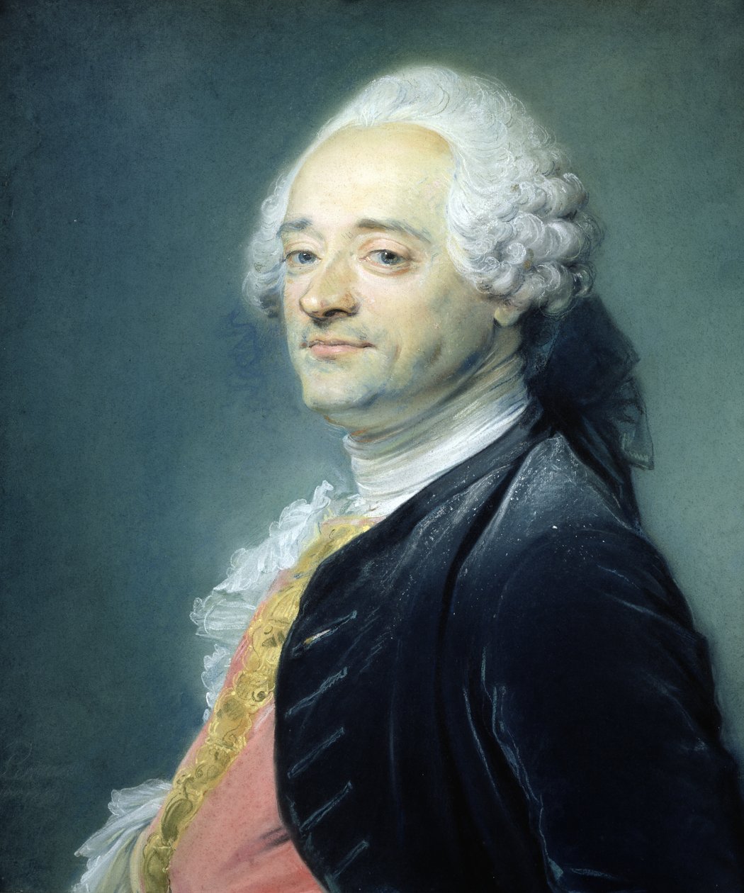 Retrato de Maurice Quentin de la Tour (1704-1788), 1750 (pastel sobre papel) de Jean Baptiste Perronneau
