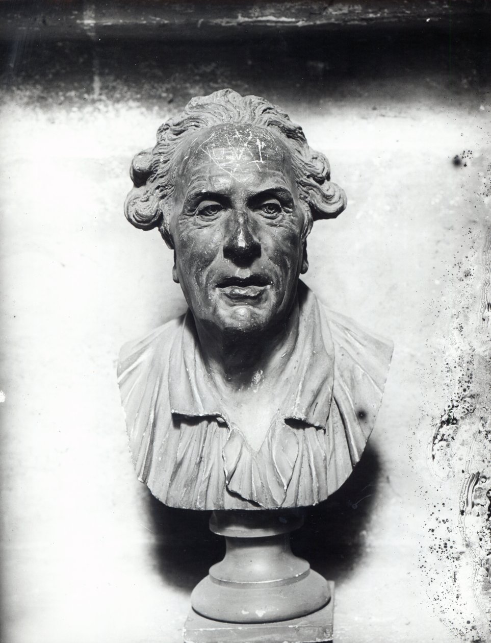 Auto-retrato (gesso) de Jean Baptiste Pigalle