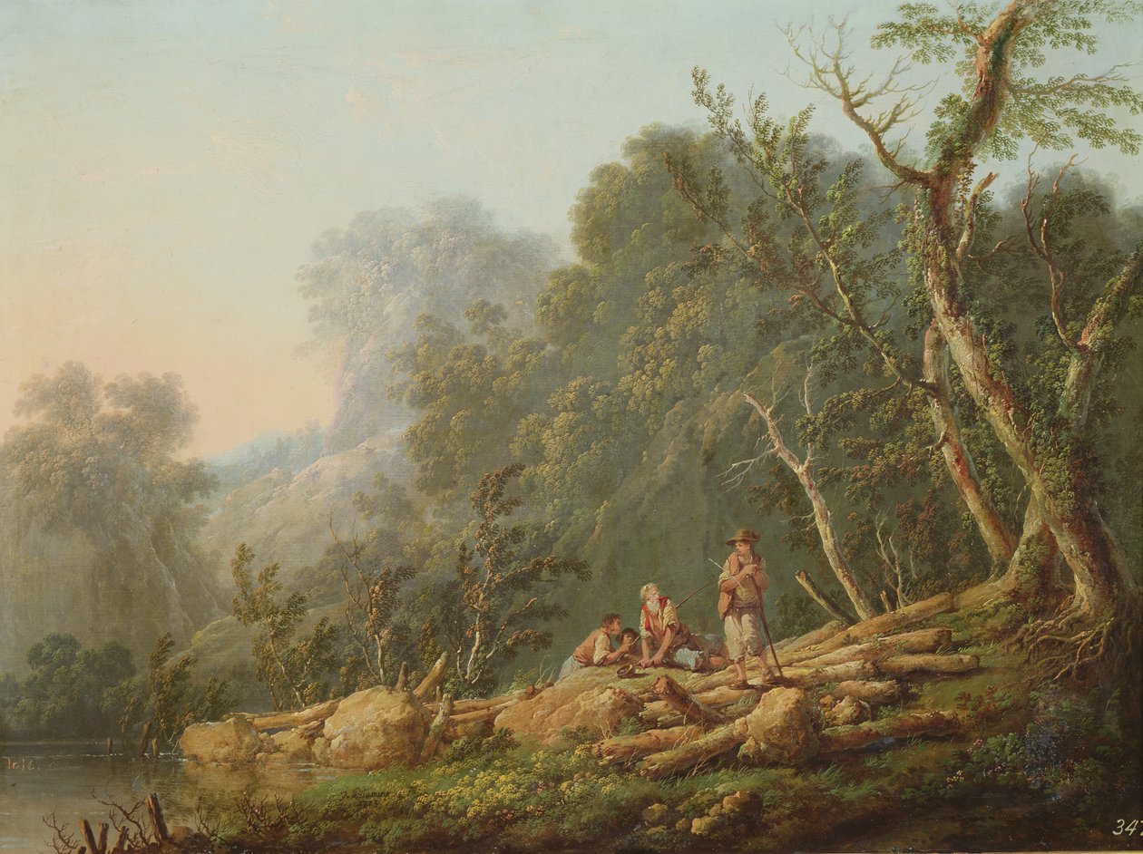 Paisagem, 1773 de Jean Baptiste Pillement