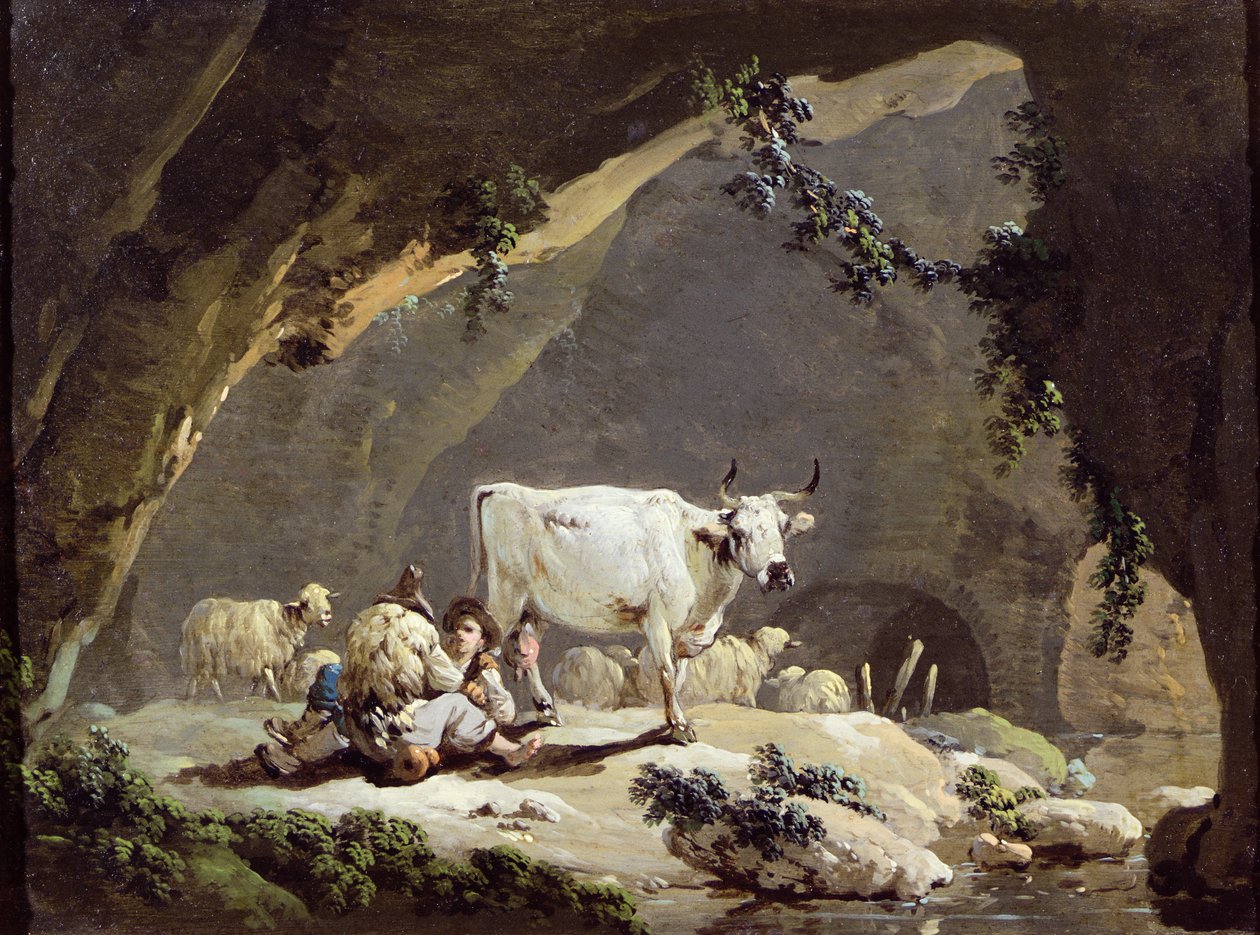 O lugar bebendo de Jean Baptiste Pillement