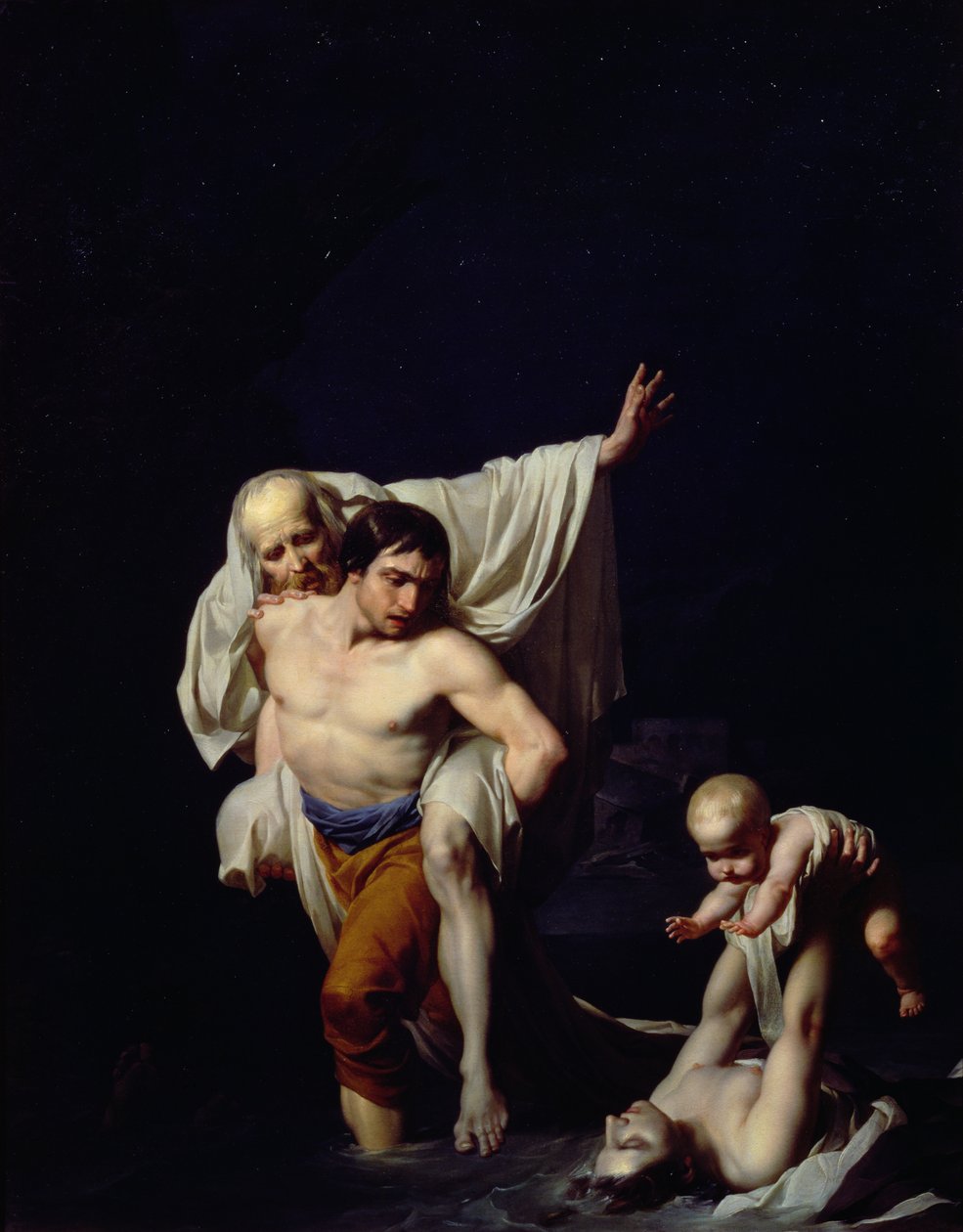 O Dilúvio, c.1789 de Jean Baptiste Regnault