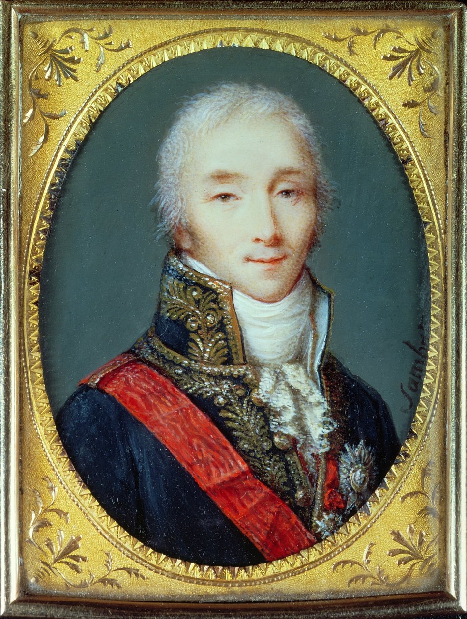 Miniatura de Joseph Fouche (1759-1820) Duque de Otranto de Jean Baptiste Sambat