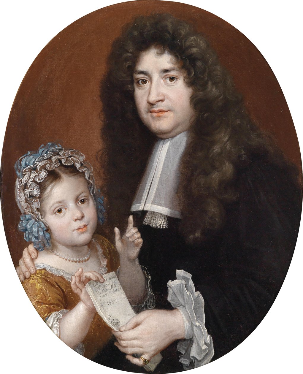 Uma jovem garota recebe um testamento de seu guardião de Jean Baptiste Santerre