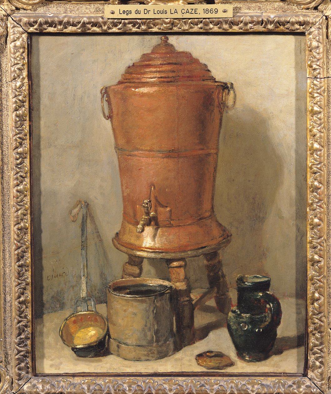 O bebedouro de cobre, c.1733-34 de Jean Baptiste Simeon Chardin