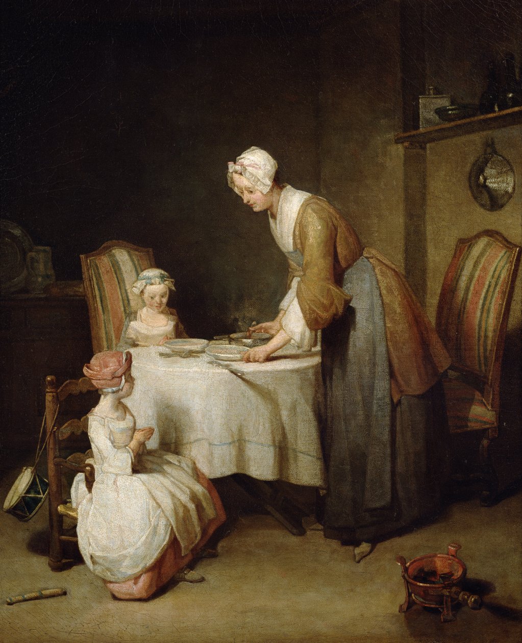 A graça, 1740 (veja também 68348) de Jean Baptiste Simeon Chardin
