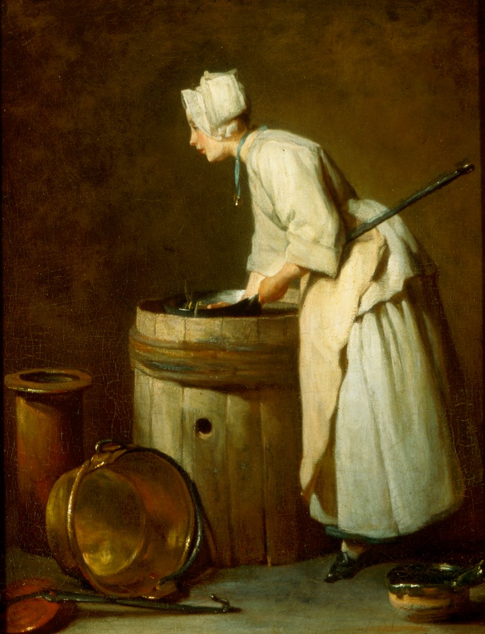 A empregada doméstica da esculina, 1738 de Jean Baptiste Simeon Chardin