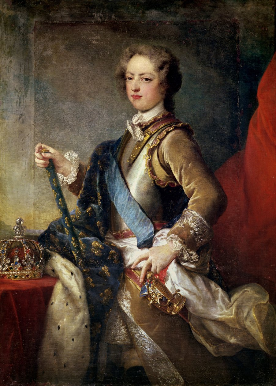Luís XV (1710-74), de 15 anos, depois de 1725 de Jean Baptiste van Loo