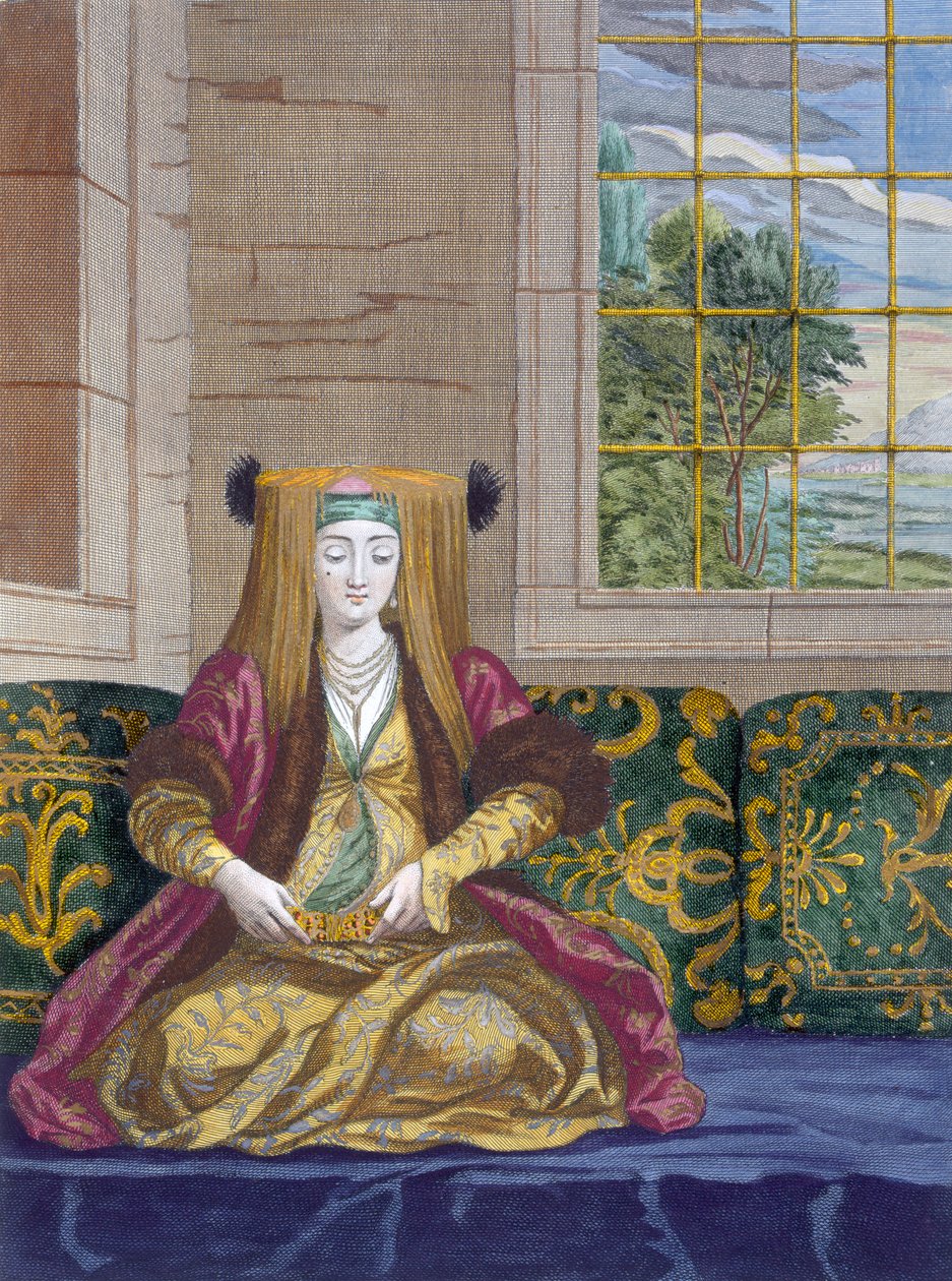 Uma noiva, c.1708 de Jean Baptiste Vanmour