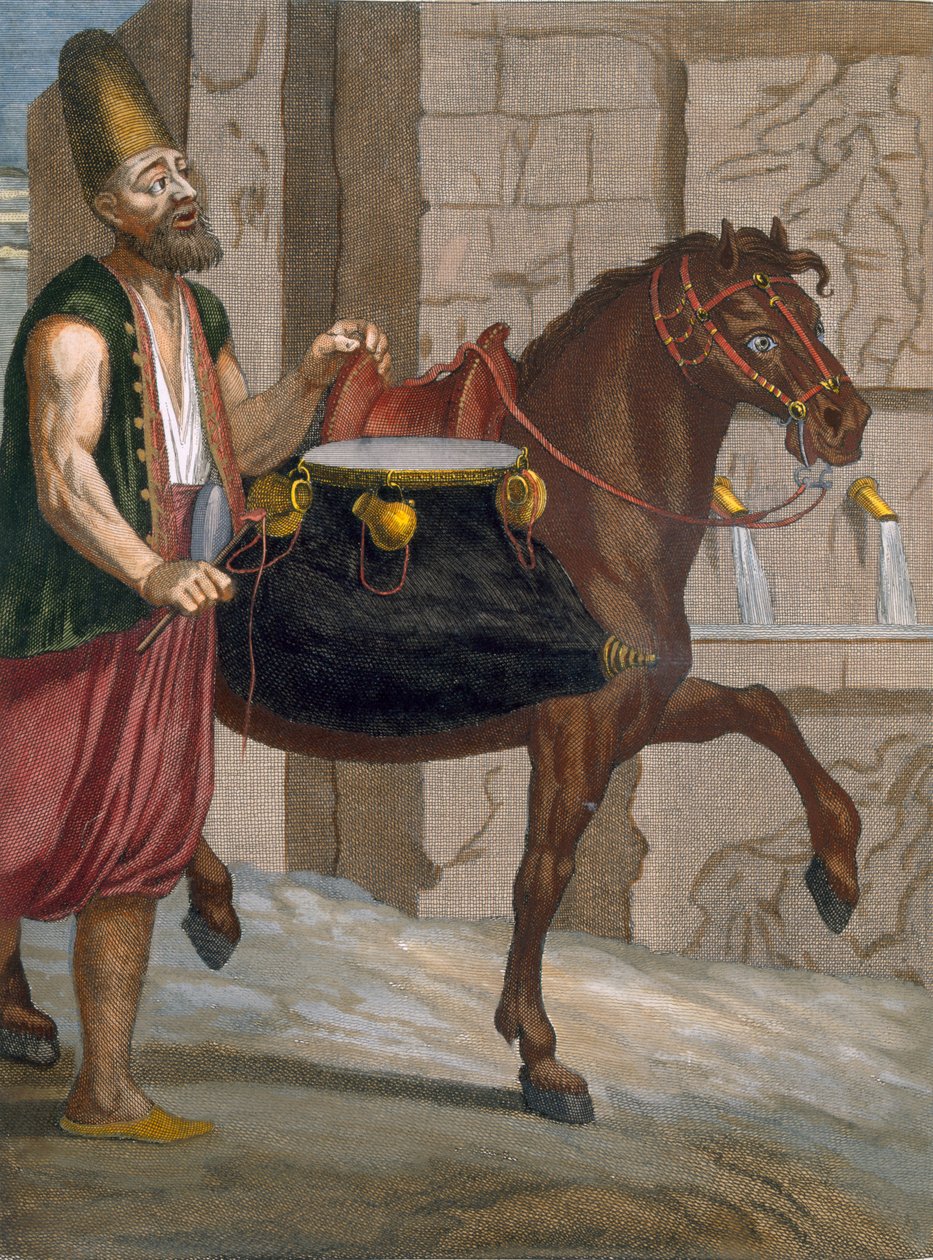 Saka, um dervixe caridoso que levou água à cidade, c.1708 de Jean Baptiste Vanmour