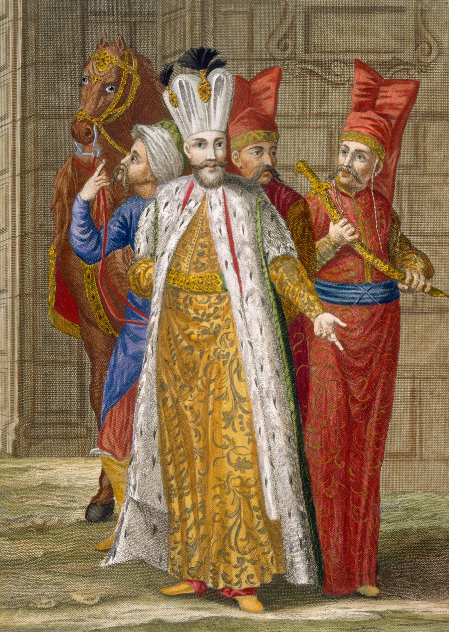 Sultão Ahmed III, c.1708 de Jean Baptiste Vanmour