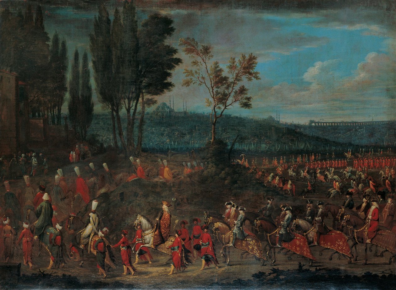 A procissão da embaixada de Jean Baptiste Vanmour