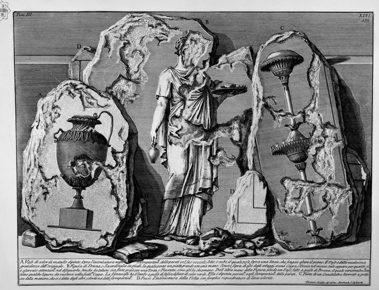 Pirâmide de Caio Cestio de Jean Barbault