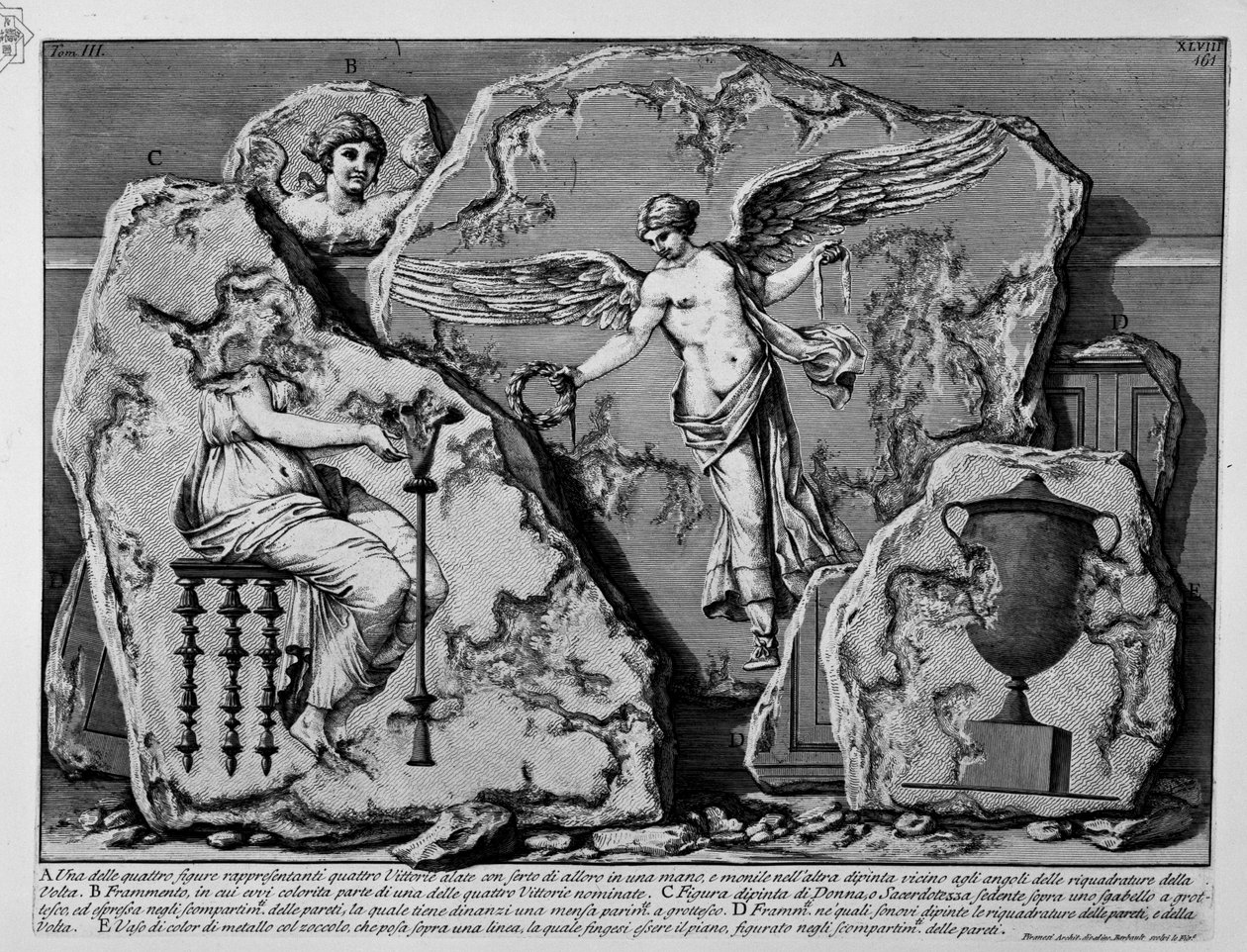 Pirâmide de Caio Cestio de Jean Barbault