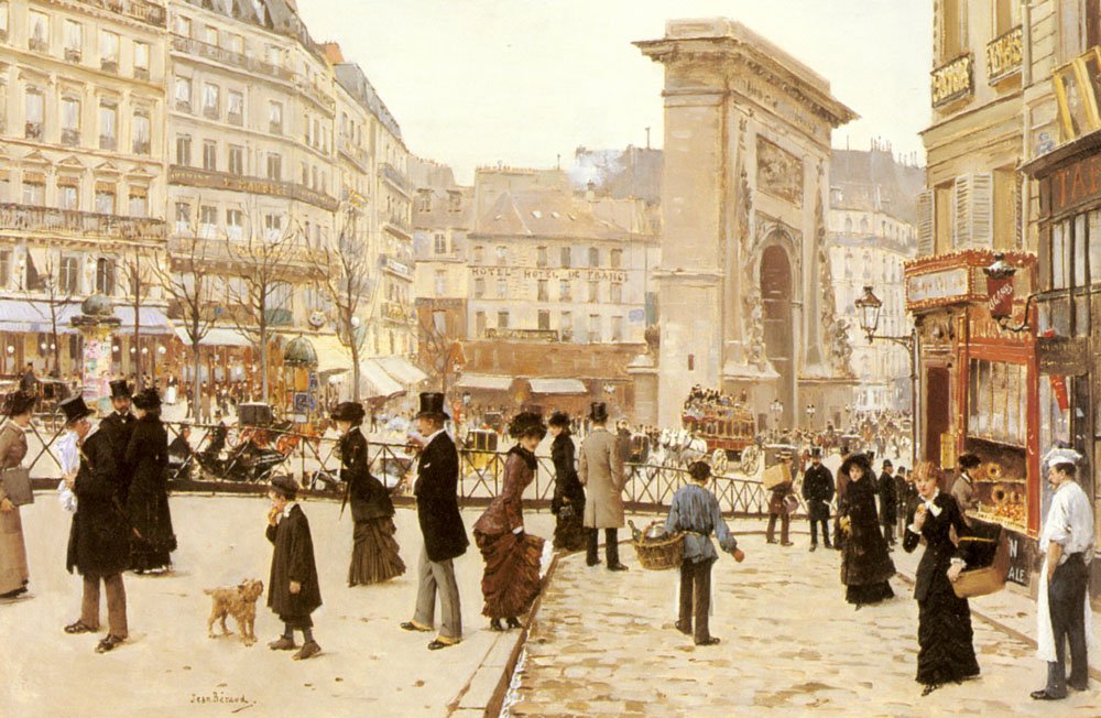 Boulevard St. Denis, Paris de Jean Beraud