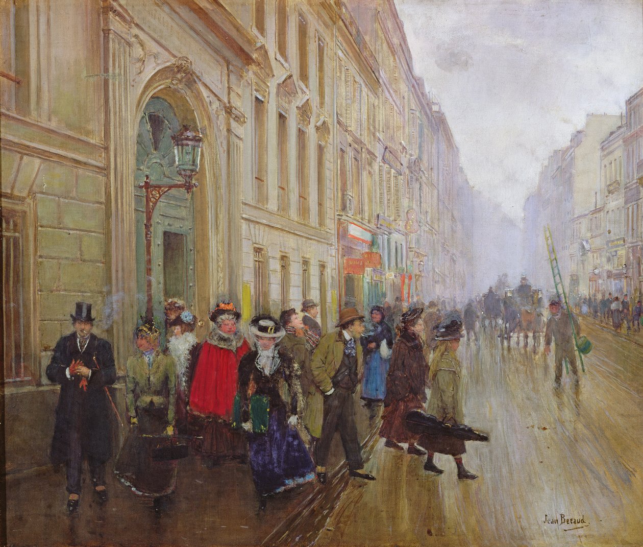 Deixando o Conservatório, 1899 de Jean Beraud