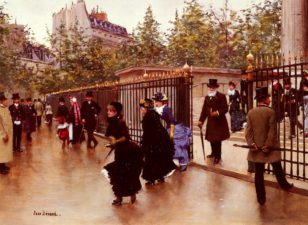 Saindo De La Madeleine, Paris de Jean Beraud