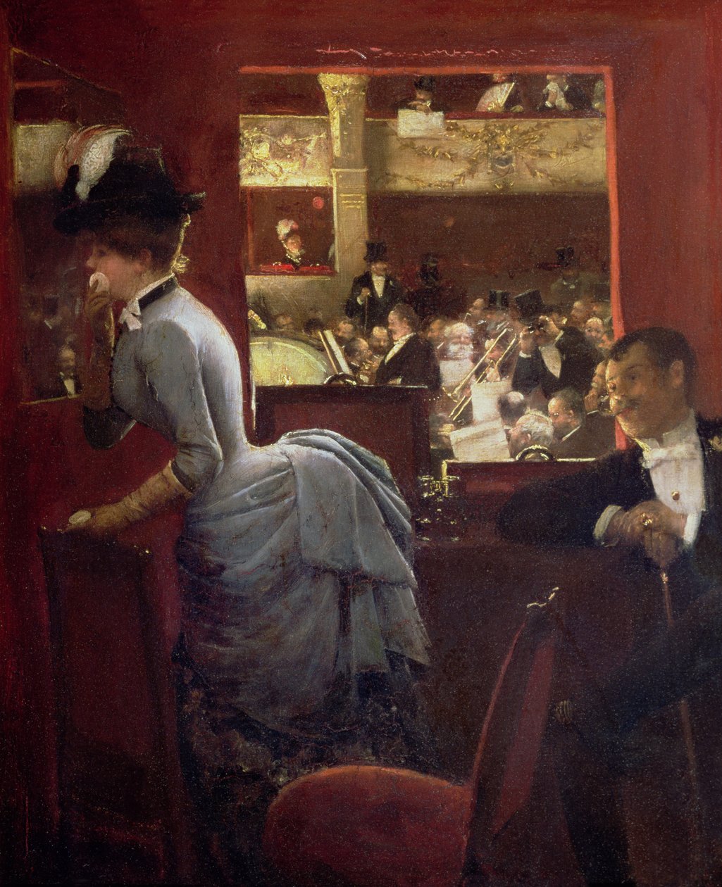 A caixa pelas tendas, c.1883 de Jean Beraud