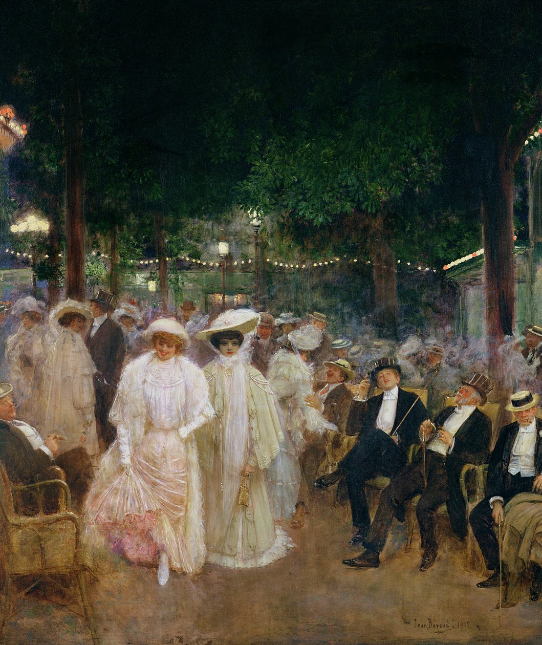 Os jardins de Paris, ou as belezas da noite, 1905 de Jean Beraud