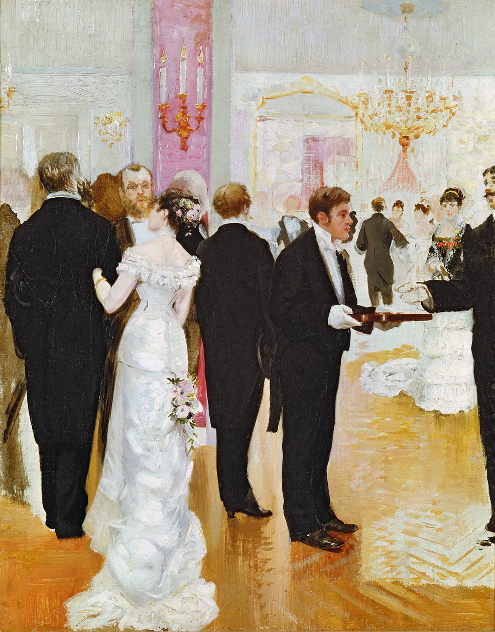 A recepção de casamento, c.1900 de Jean Beraud