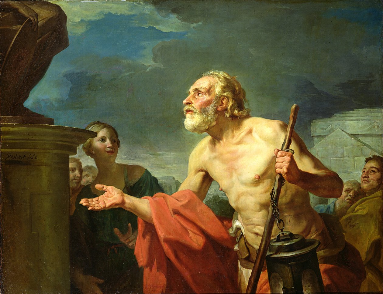 Diógenes Pedindo Esmola, 1767 de Jean Bernard Restout