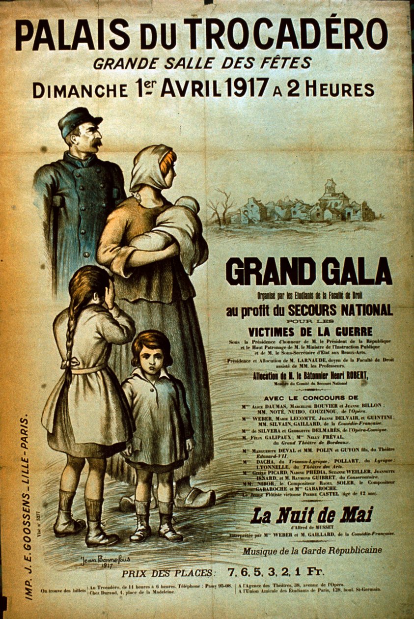 Um cartaz para o Palais du Trocadero, 1917 de Jean Bonnefous