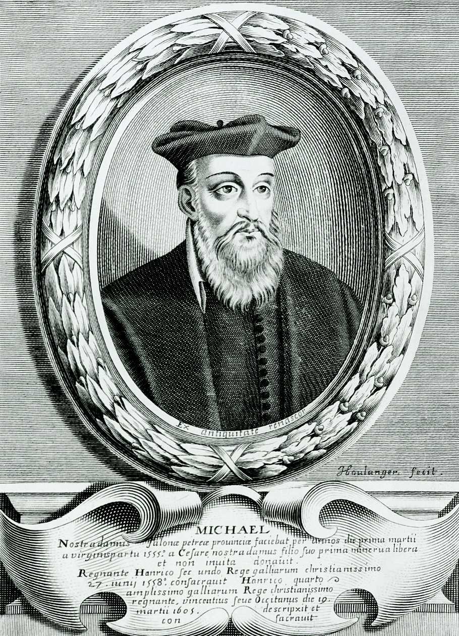Retrato de Michel de Nostredame (Nostradamus) (1503-66) de Jean Boulanger