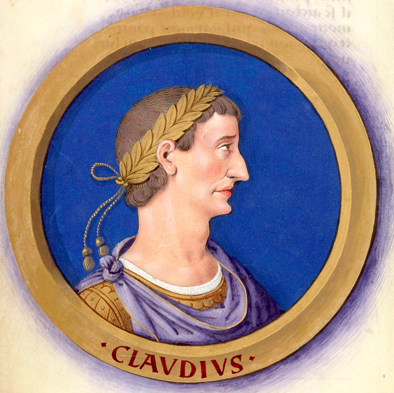 Descrição dos doze césares com suas figuras 5-Claude de Jean Bourdichon
