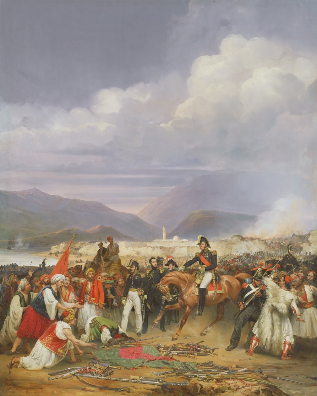 A captura do castelo de Morea, 30 de outubro de 1828, 1836 de Jean Charles Langlois