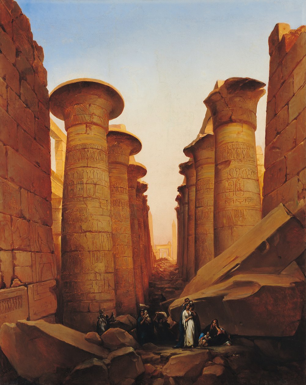 O Grande Templo de Amon em Karnak de Jean Charles Langlois