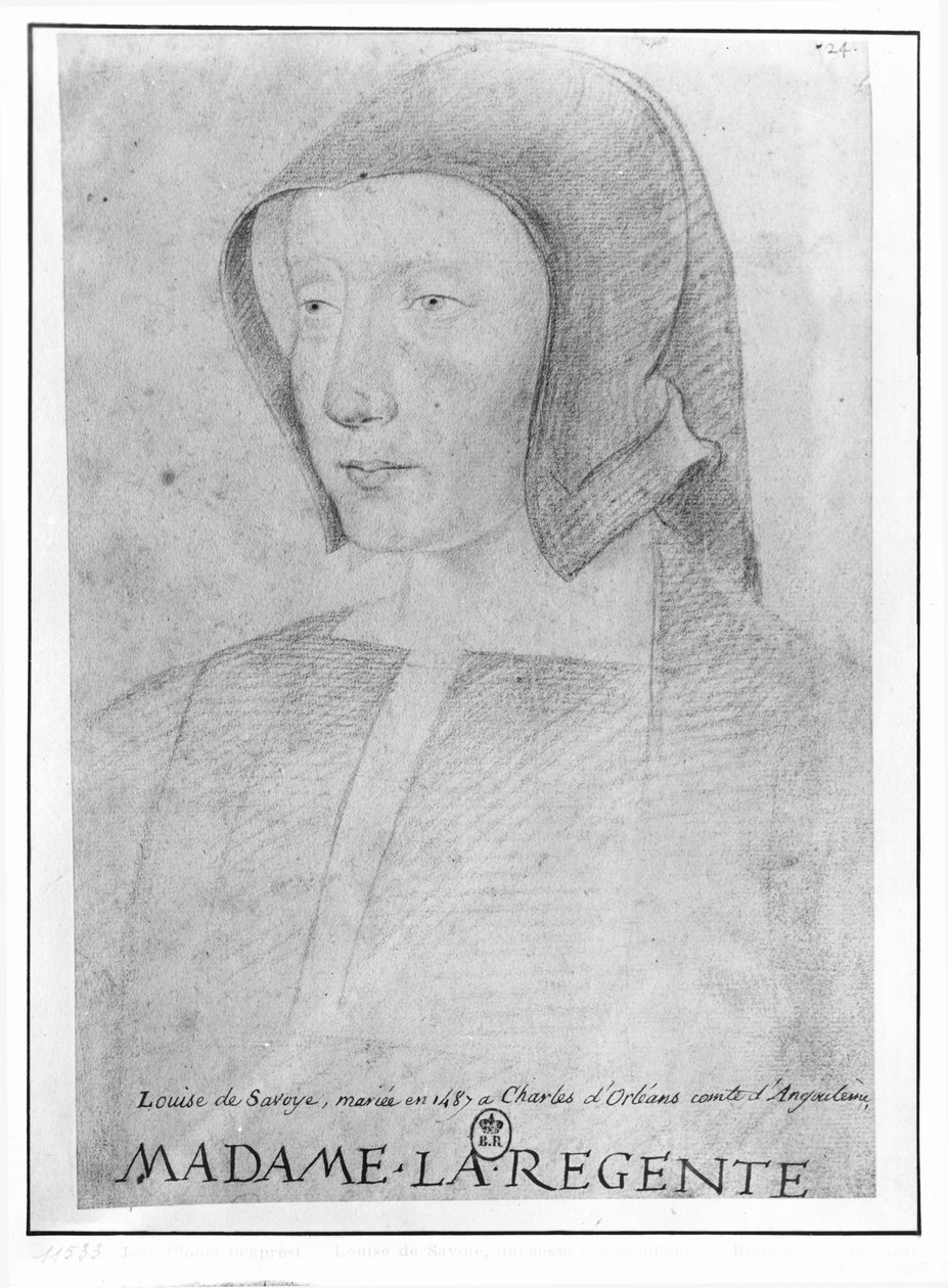Louise de Sabóia (1476-1531) de Jean Clouet