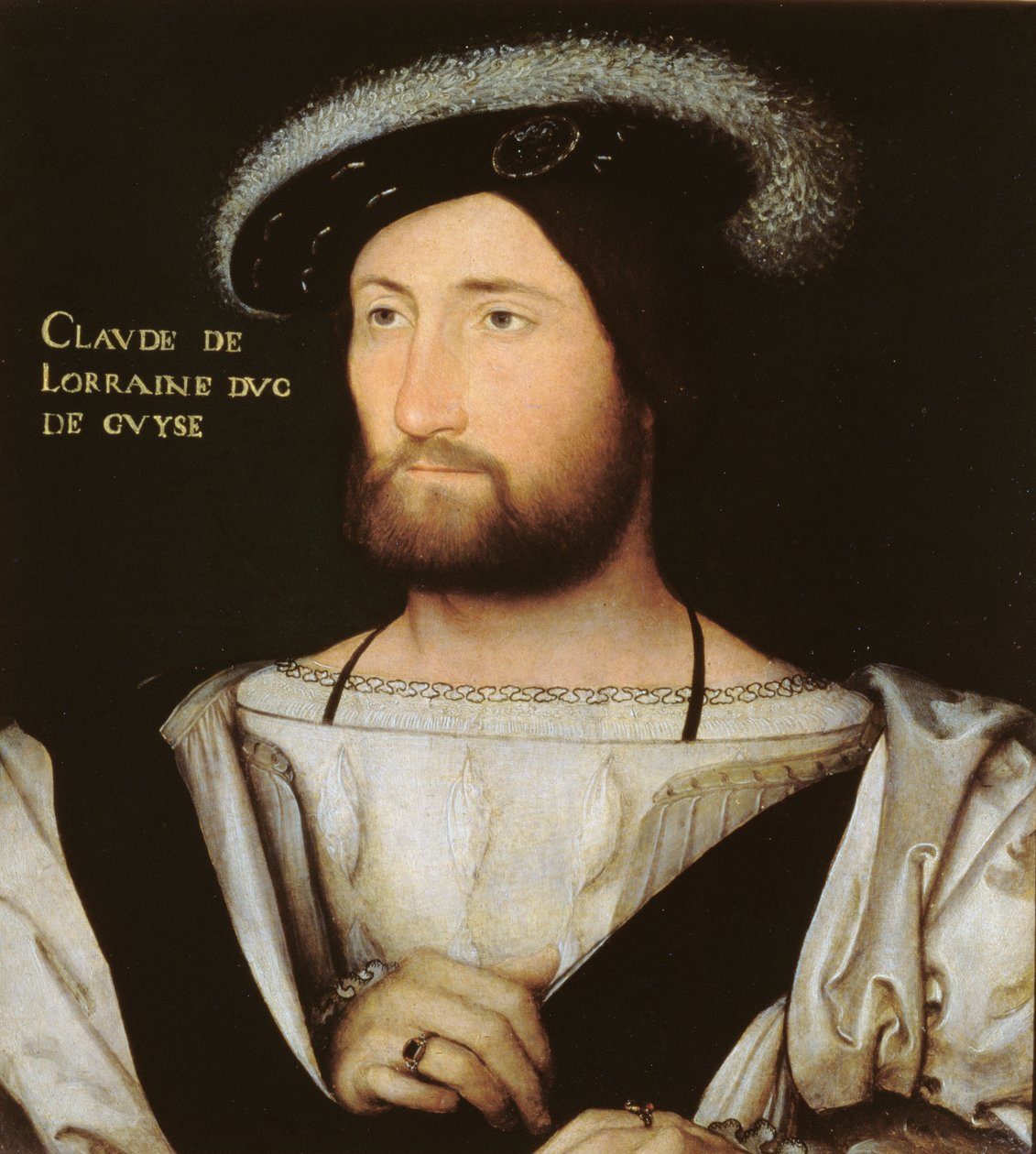 Retrato de Claude de Lorena (1496-1550) 1º duque de Guise, c.1525-30 de Jean Clouet