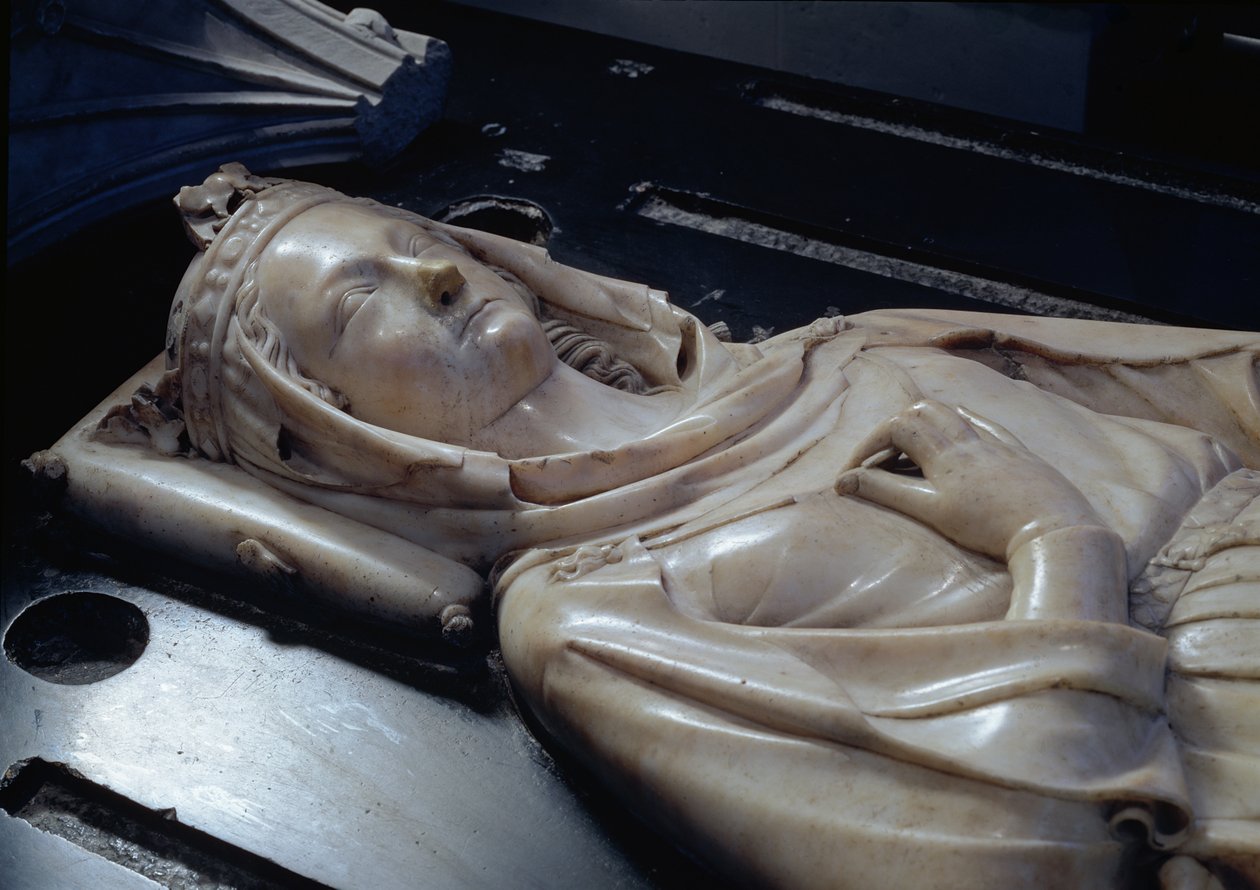 Efígie de Isabel de Aragão (1243-71) (mrable) de Jean D