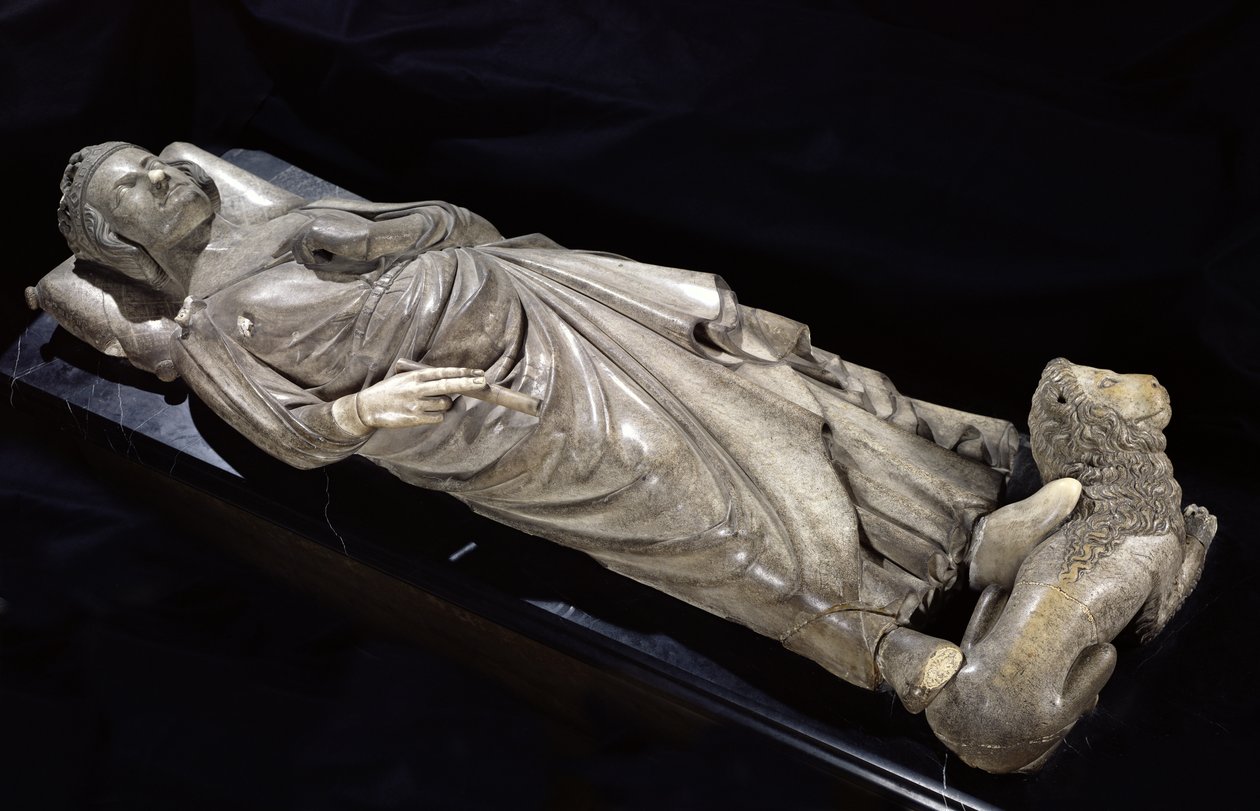Túmulo de Philippe III (1245-85) o negrito (mármore) de Jean D