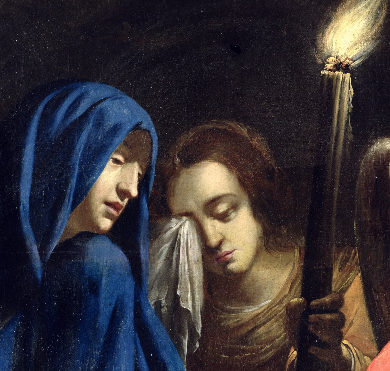 A Lamentação de Cristo, 1636 (detalhe de 39317) de Jean Daret