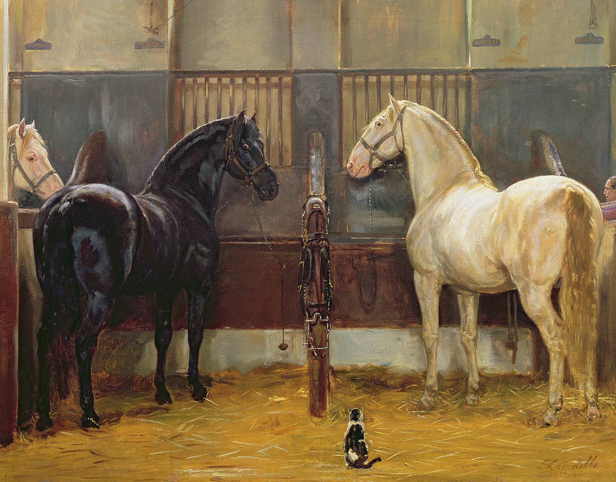 Cremes e negros em Mews Palácio de Buckingham de Jean Edouard Lacretelle