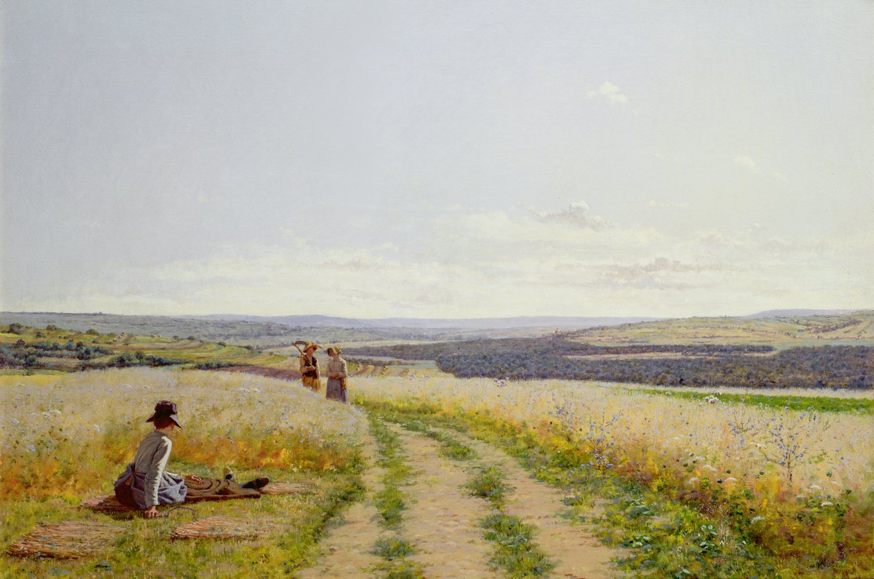 Menina nos campos de Jean F. Monchablon