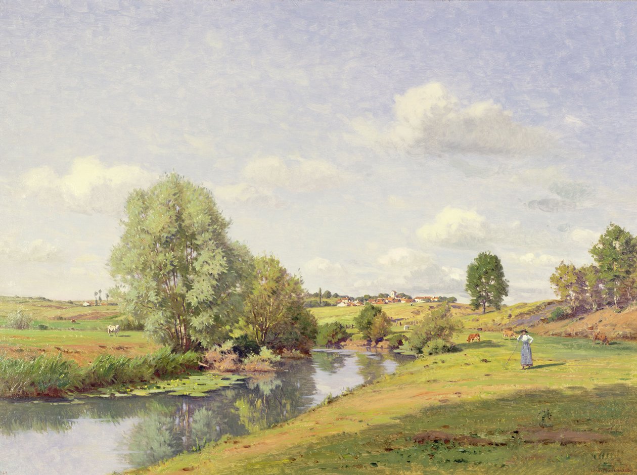 O rio Saone perto de Grignancourt de Jean F. Monchablon