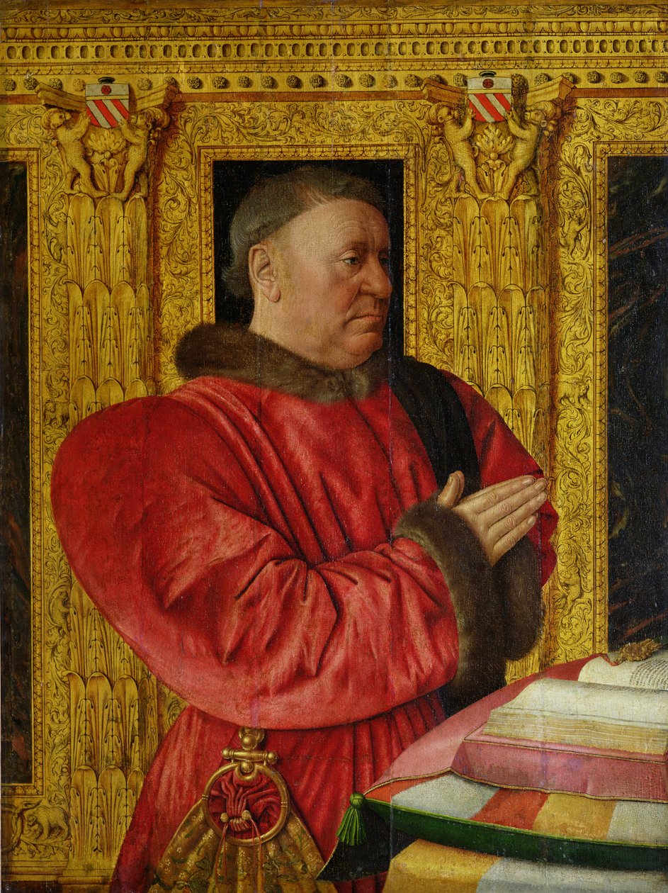 Retrato do Chanceler Guillaume Jouvenel dos Ursins (d.1472) 1460-65 de Jean Fouquet