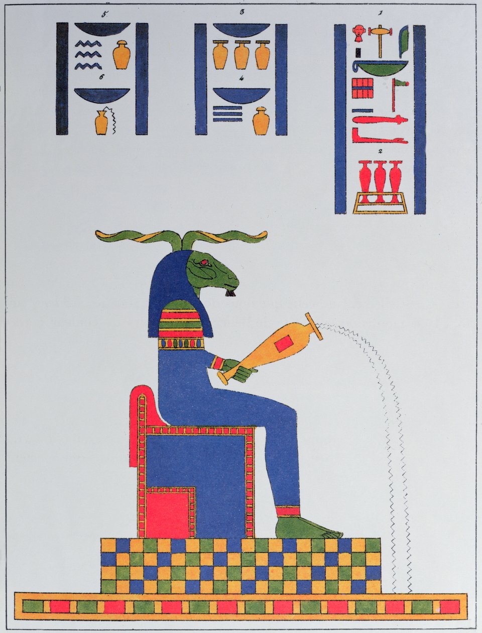O deus Khnum, 1823 de Jean Francois Champollion