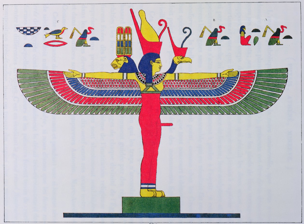 A deusa Neith, 1823 de Jean Francois Champollion