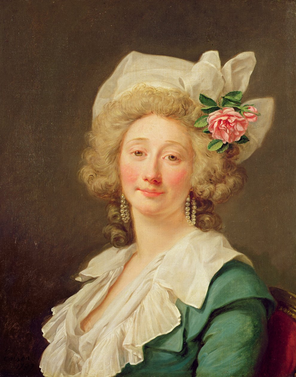 Retrato de uma senhora, 1782 de Jean Francois Colson