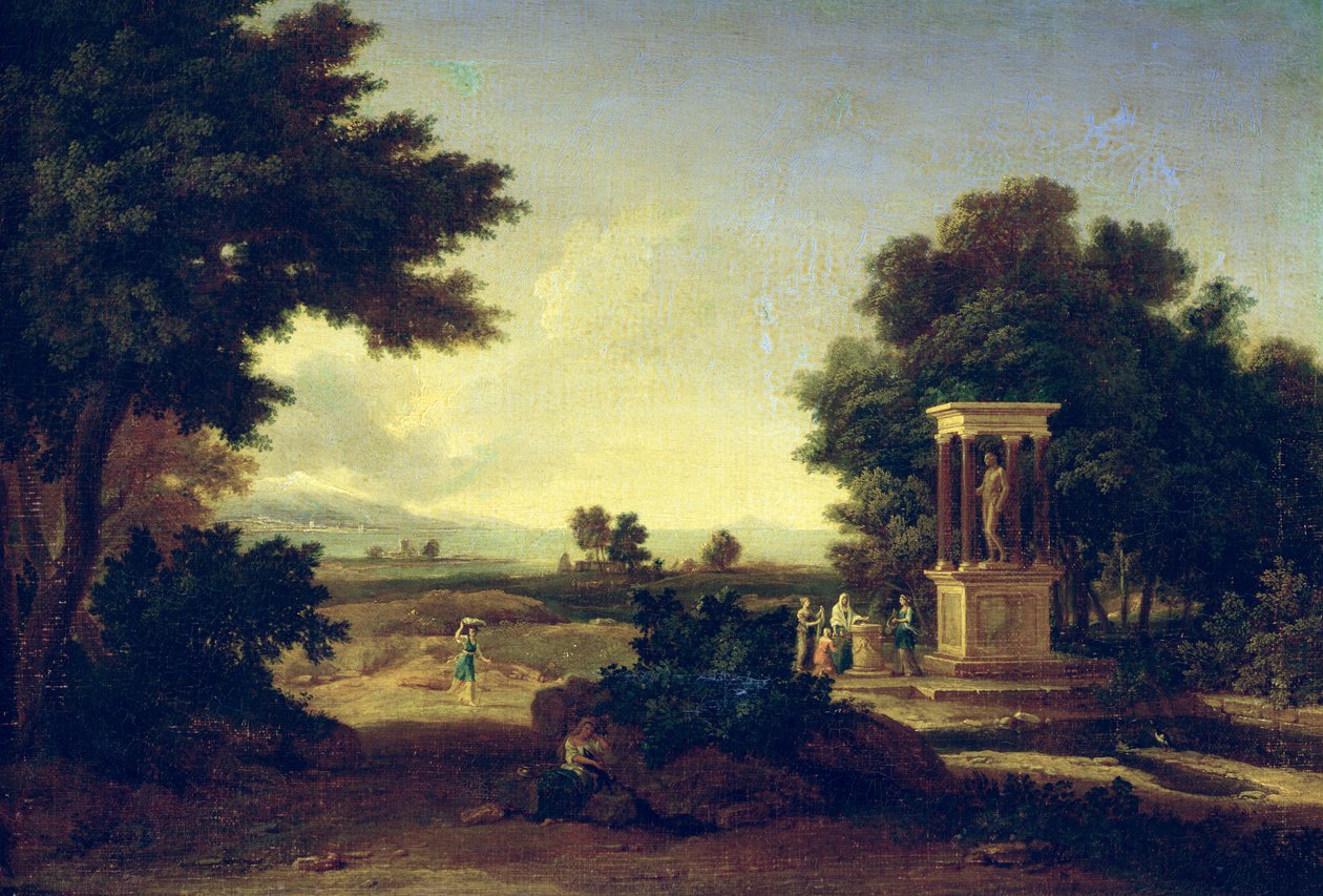 Paisagem idílica de Jean Francois I Millet