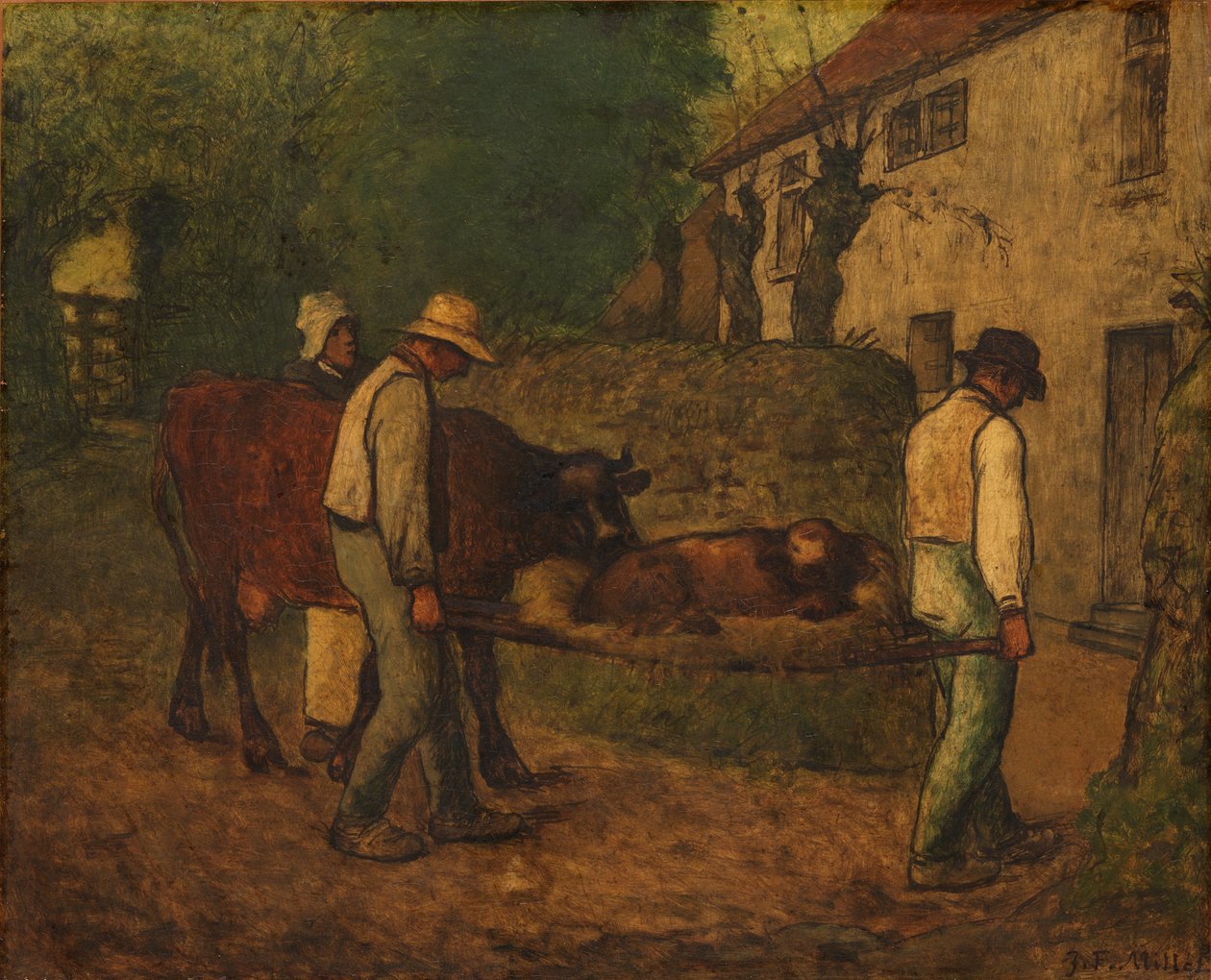 Traga para casa o bezerro nascido nos campos de Jean Francois Millet