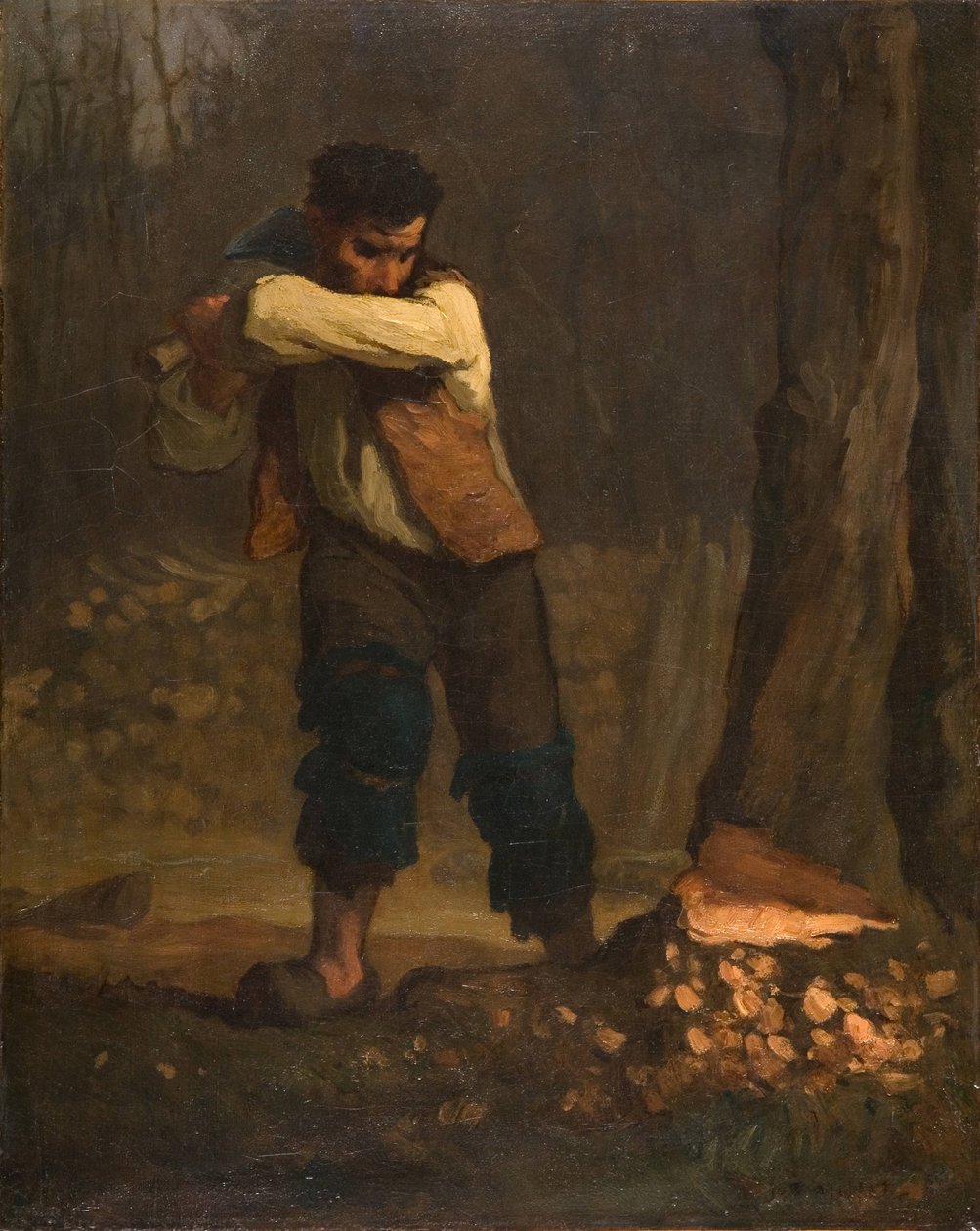 lenhador de Jean Francois Millet